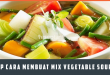 Resep Cara Membuat Mix Vegetable Soup Segar dan Enak